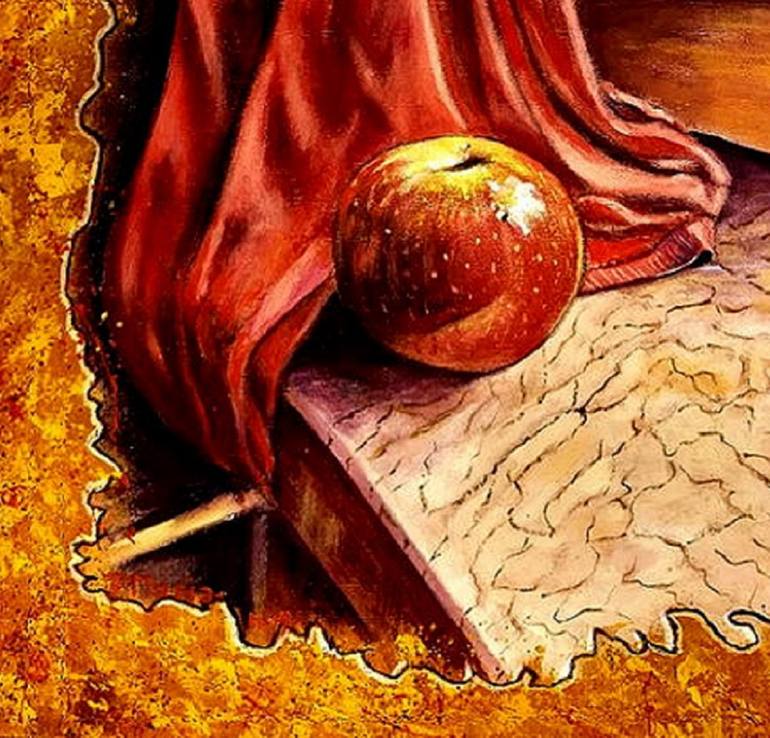 Original Conceptual Nature Painting by Piero Masia