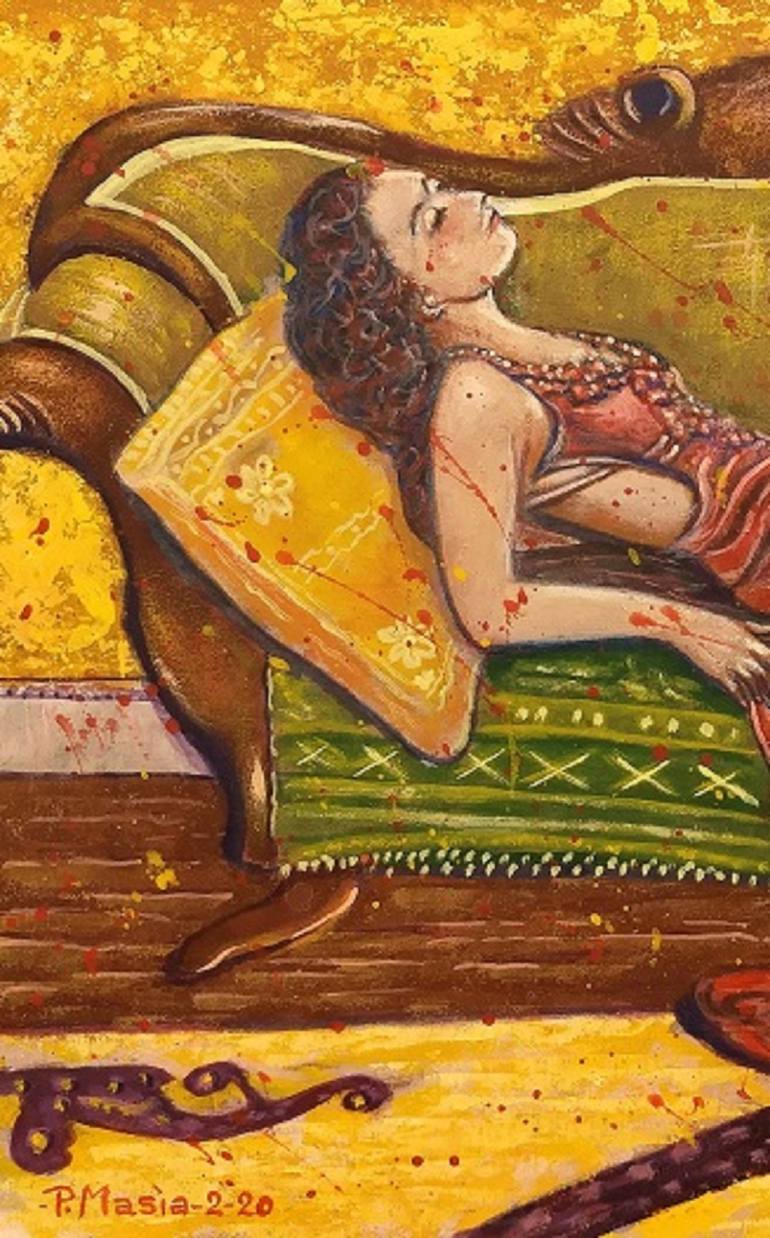 Original Figurative People Painting by Piero Masia