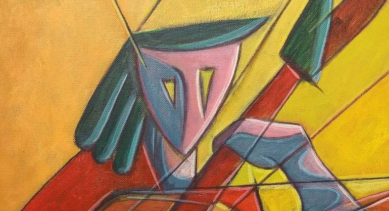 Original Cubism Abstract Painting by Piero Masia