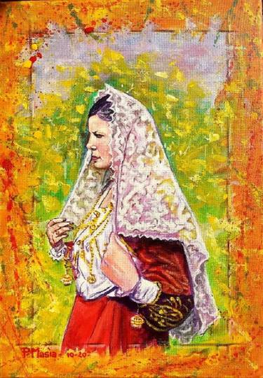 Original Women Paintings by Piero Masia