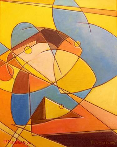 Original Cubism Abstract Paintings by Piero Masia