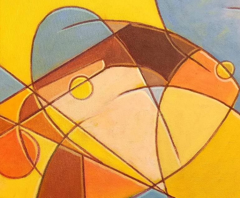 Original Cubism Abstract Painting by Piero Masia