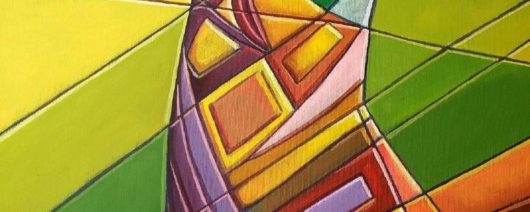 Original Cubism Abstract Painting by Piero Masia