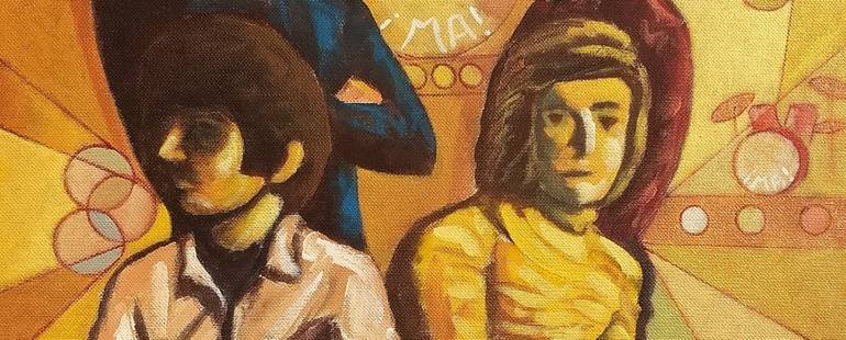 Original Abstract Pop Culture/Celebrity Painting by Piero Masia