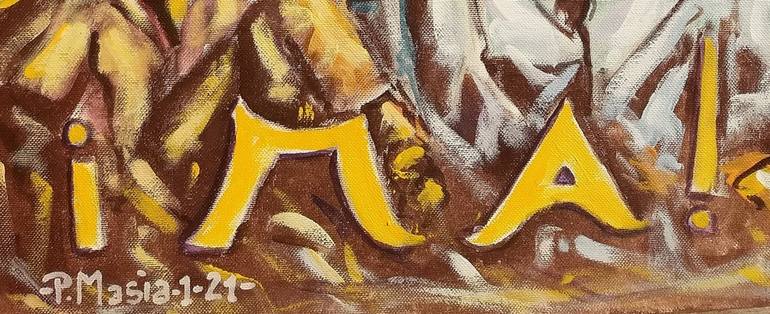 Original Abstract Pop Culture/Celebrity Painting by Piero Masia