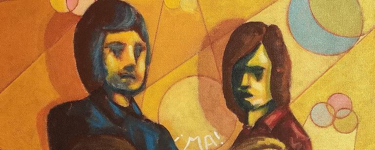 Original Abstract Pop Culture/Celebrity Painting by Piero Masia