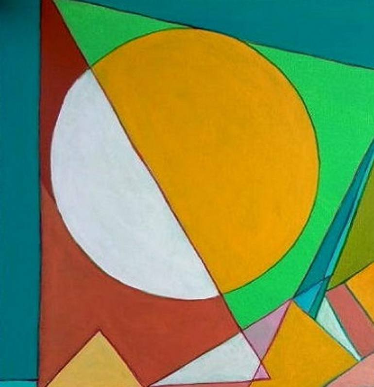 Original Cubism Abstract Painting by Piero Masia