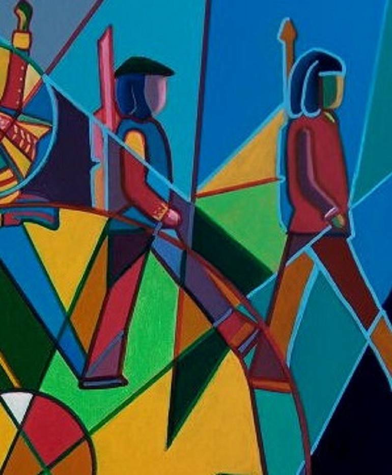 Original Conceptual Abstract Painting by Piero Masia