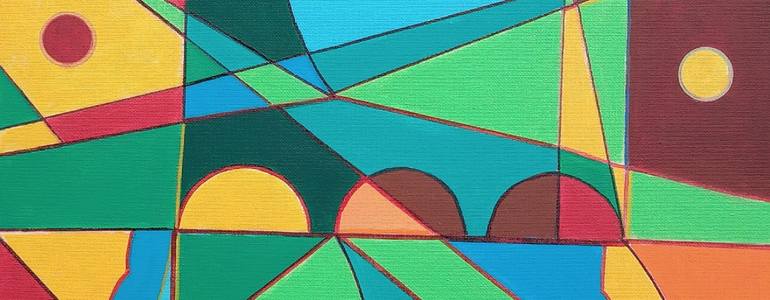 Original Conceptual Abstract Painting by Piero Masia