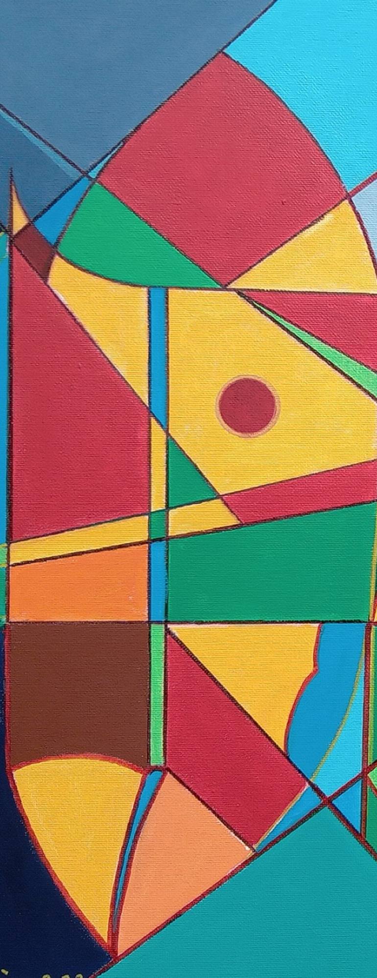 Original Conceptual Abstract Painting by Piero Masia