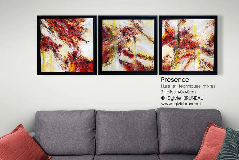 Original Abstract Expressionism Abstract Painting by Sylvie Bruneau