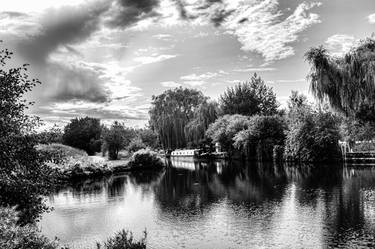 Canal Boat on the River Stort, Essex, England thumb
