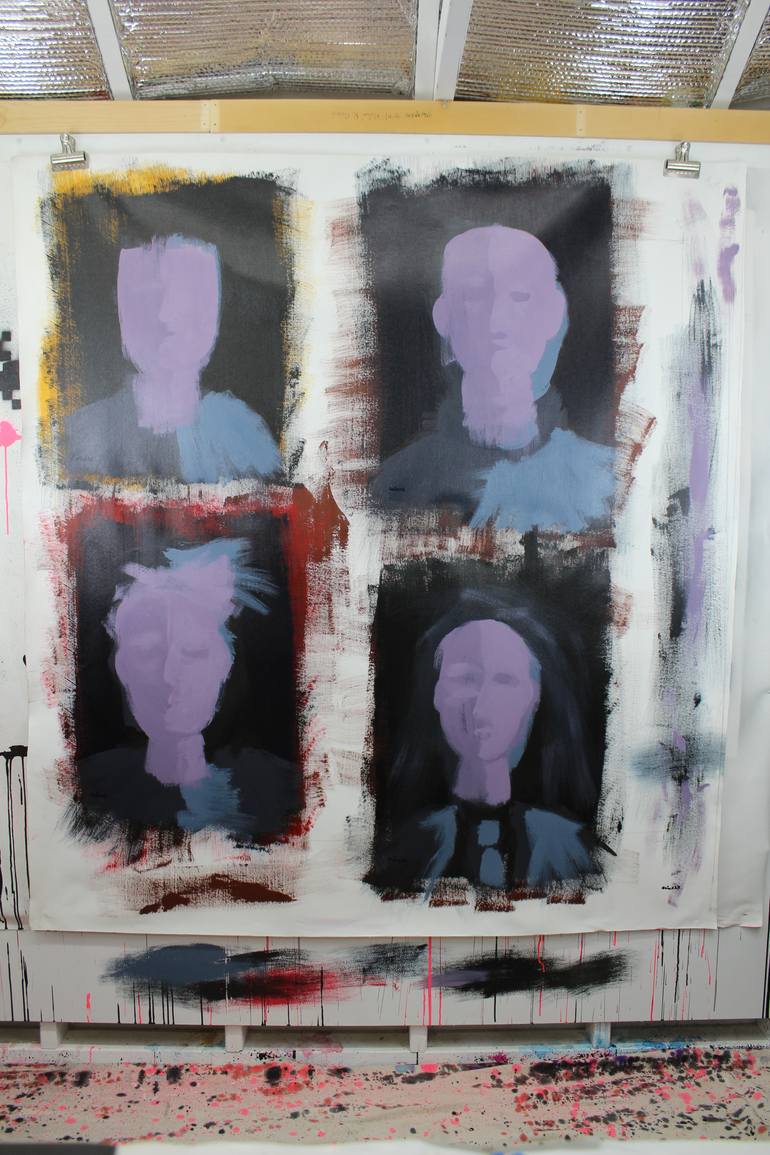 Original Contemporary People Painting by Michael Grine