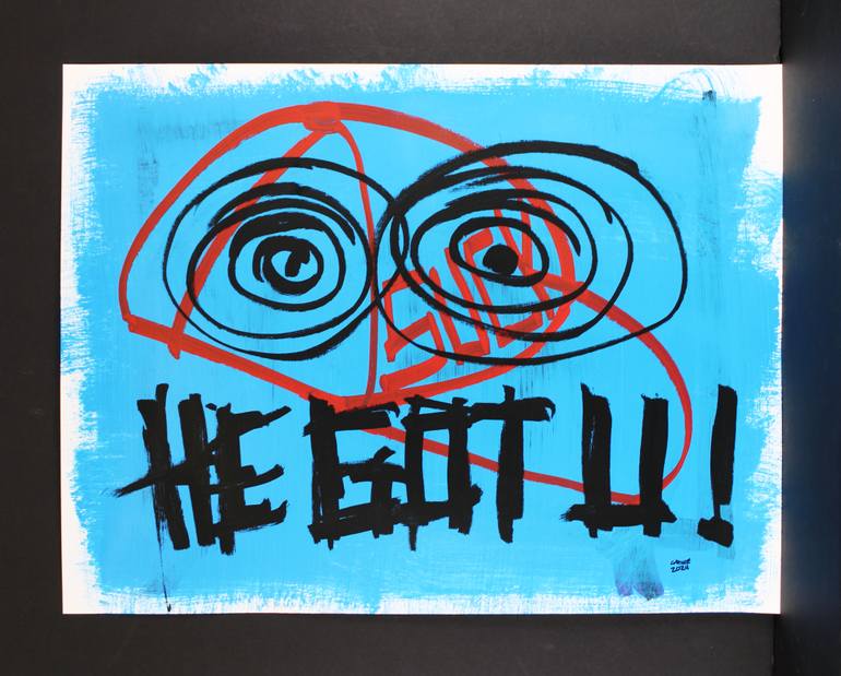 Original Street Art Politics Drawing by Michael Grine
