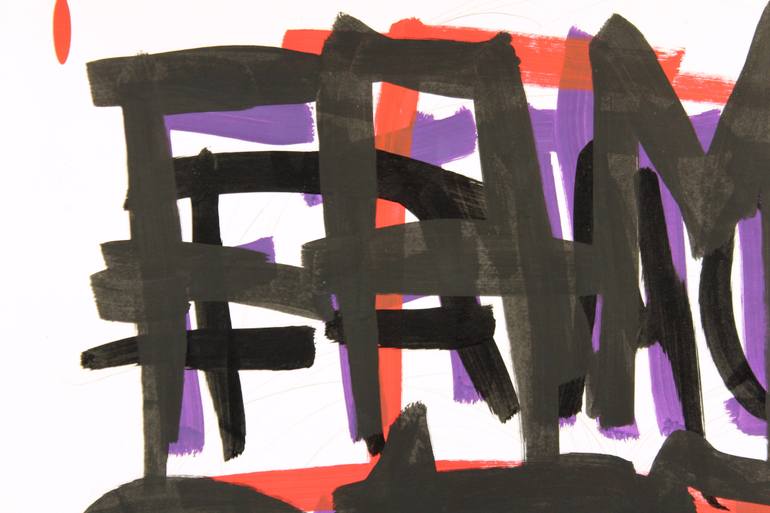 Original Street Art Graffiti Drawing by Michael Grine