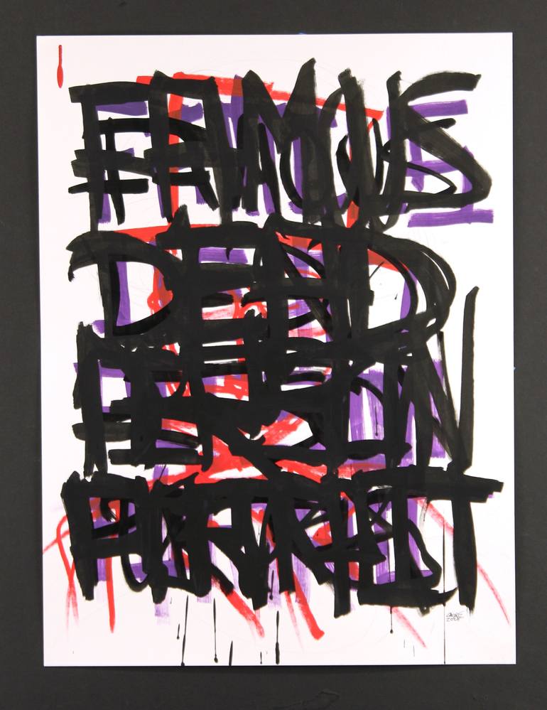 Original Street Art Graffiti Drawing by Michael Grine