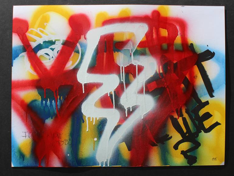 Original Street Art Graffiti Painting by Michael Grine