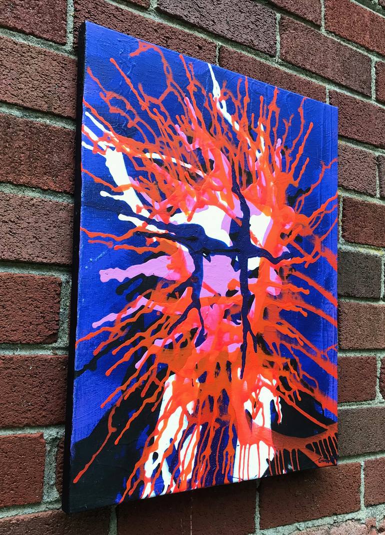 Original Abstract People Painting by Michael Grine