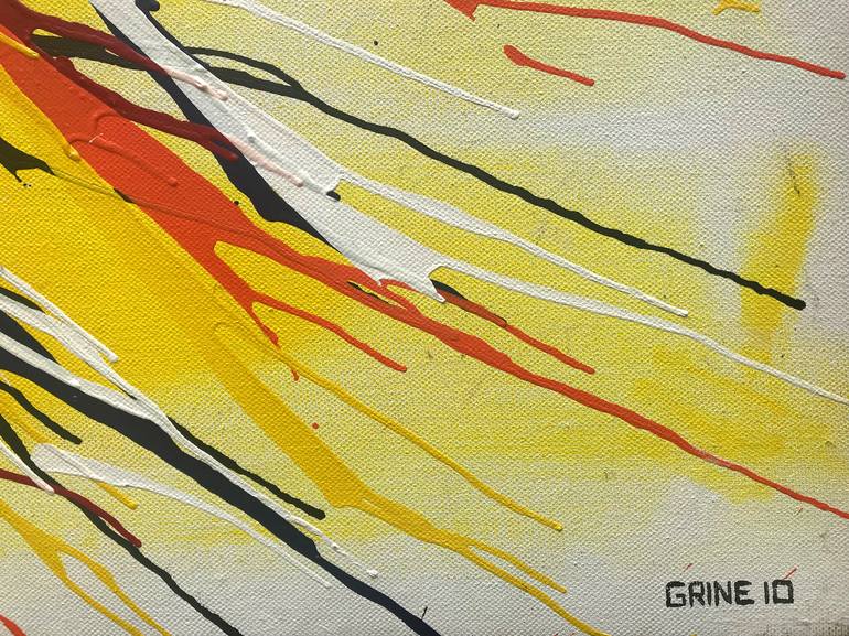 Original Abstract Expressionism Abstract Painting by Michael Grine