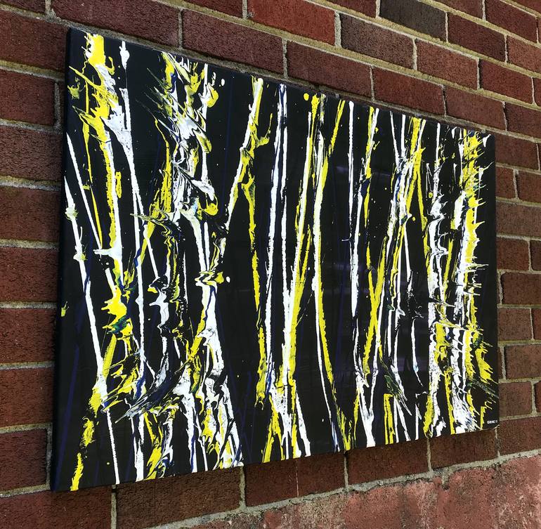 Original Abstract Expressionism Abstract Painting by Michael Grine