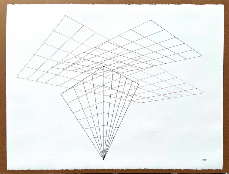 Original Abstract Drawing by Michael Grine