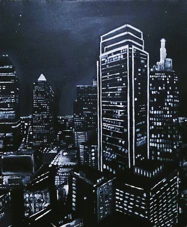 Original Cities Painting by Teo Uratadze