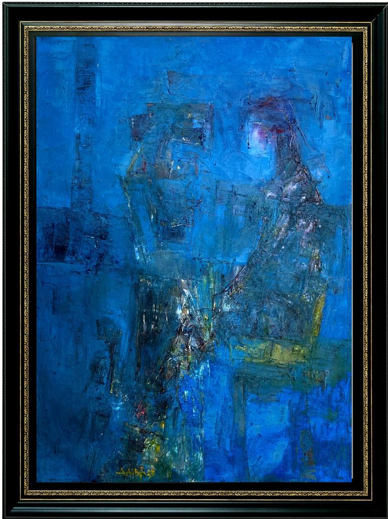 Original Abstract Expressionism Love Painting by Aditya Dev