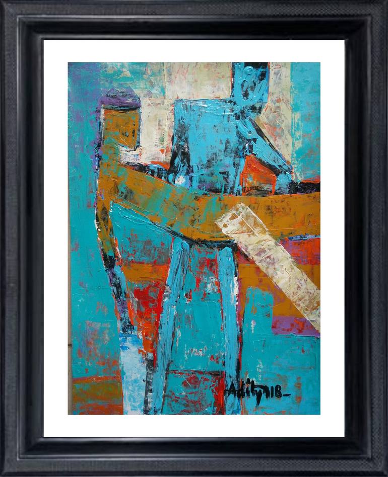 Original Abstract Expressionism Abstract Painting by Aditya Dev