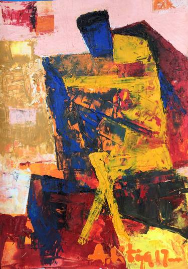 Original Abstract Expressionism Abstract Paintings by Aditya Dev