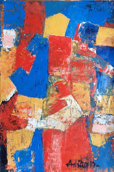 Original Abstract Expressionism Abstract Paintings by Aditya Dev