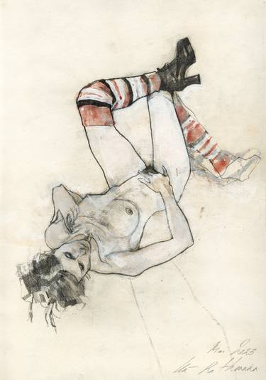 Print of Nude Drawings by Ute Rathmann