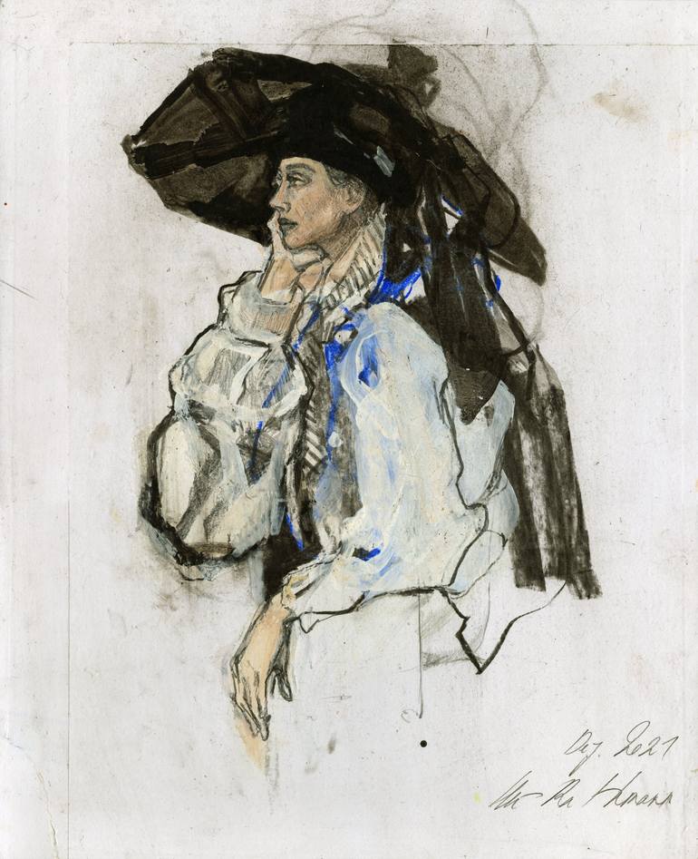 Print of Fine Art Women Drawings by Ute Rathmann
