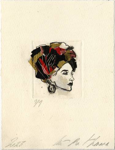 Original Portrait Printmaking by Ute Rathmann