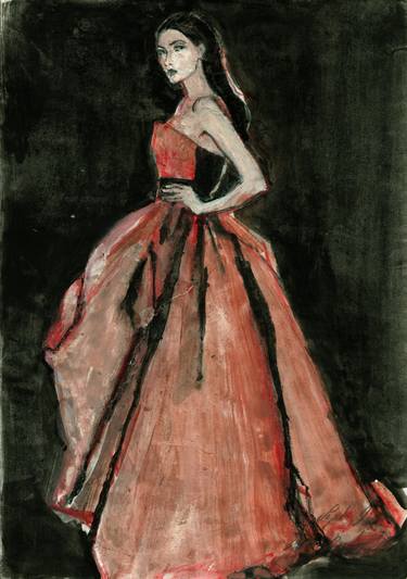 Print of Fine Art Fashion Drawings by Ute Rathmann