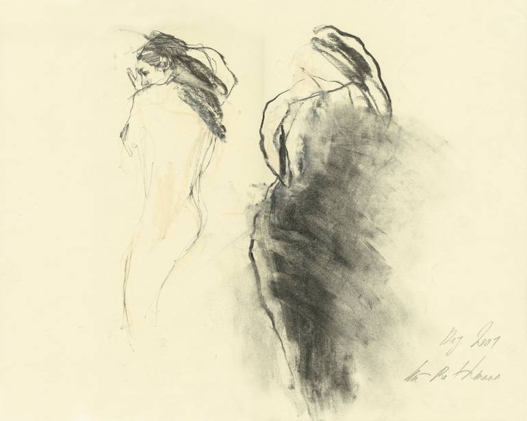 Print of Fine Art Nude Drawings by Ute Rathmann