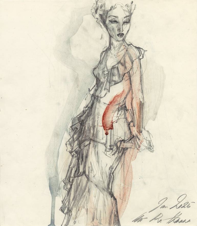 Print of Fine Art Fashion Drawings by Ute Rathmann