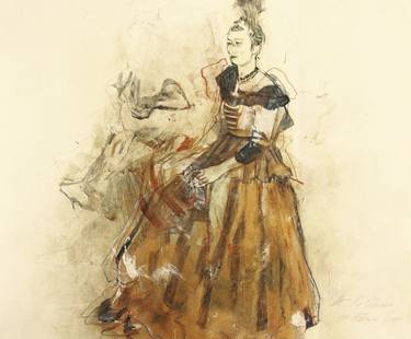 Print of Women Drawings by Ute Rathmann