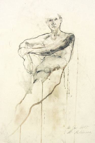 Print of Expressionism Nude Drawings by Ute Rathmann