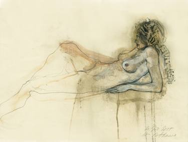 Original Figurative Nude Drawings by Ute Rathmann