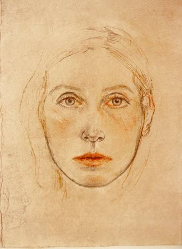 Original Portraiture Portrait Drawings by Ute Rathmann