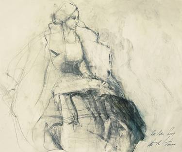 Print of Fine Art Women Drawings by Ute Rathmann