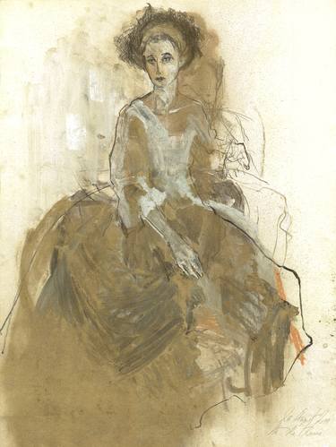 Saatchi Art Artist Ute Rathmann; Drawing, “Hommage à Goya XXIII” #art