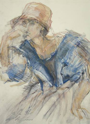 Print of Expressionism Women Paintings by Ute Rathmann