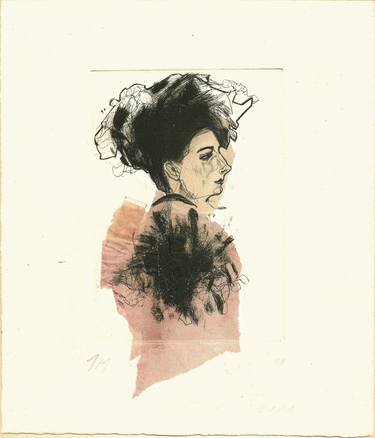 Original Fine Art Women Printmaking by Ute Rathmann