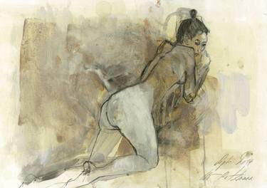 Print of Nude Drawings by Ute Rathmann