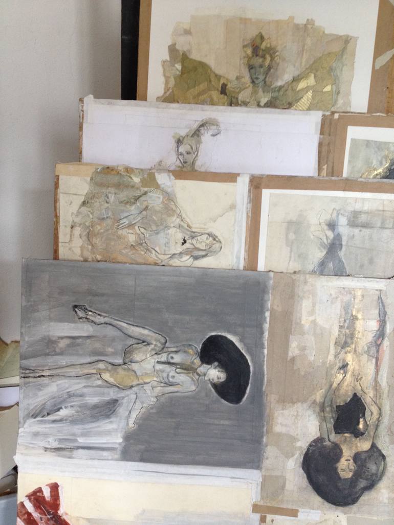 Original Expressionism Religion Drawing by Ute Rathmann