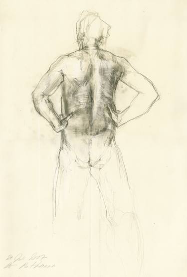 Original Fine Art Nude Drawings by Ute Rathmann