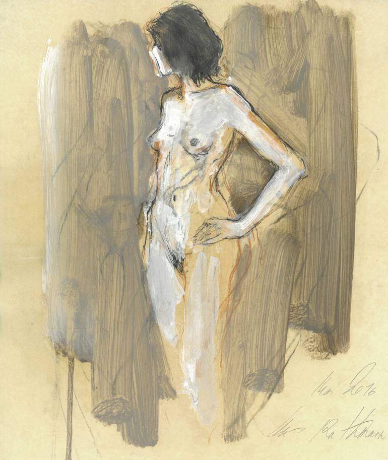 Xxvi Xxvii 2019 Indian - Hommage Ã  Klimt XXVII Drawing by Ute Rathmann | Saatchi Art