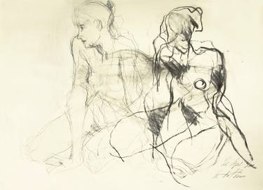 Print of Fine Art Nude Drawings by Ute Rathmann