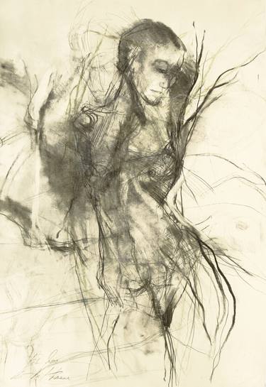 Original Figurative Nude Drawings by Ute Rathmann